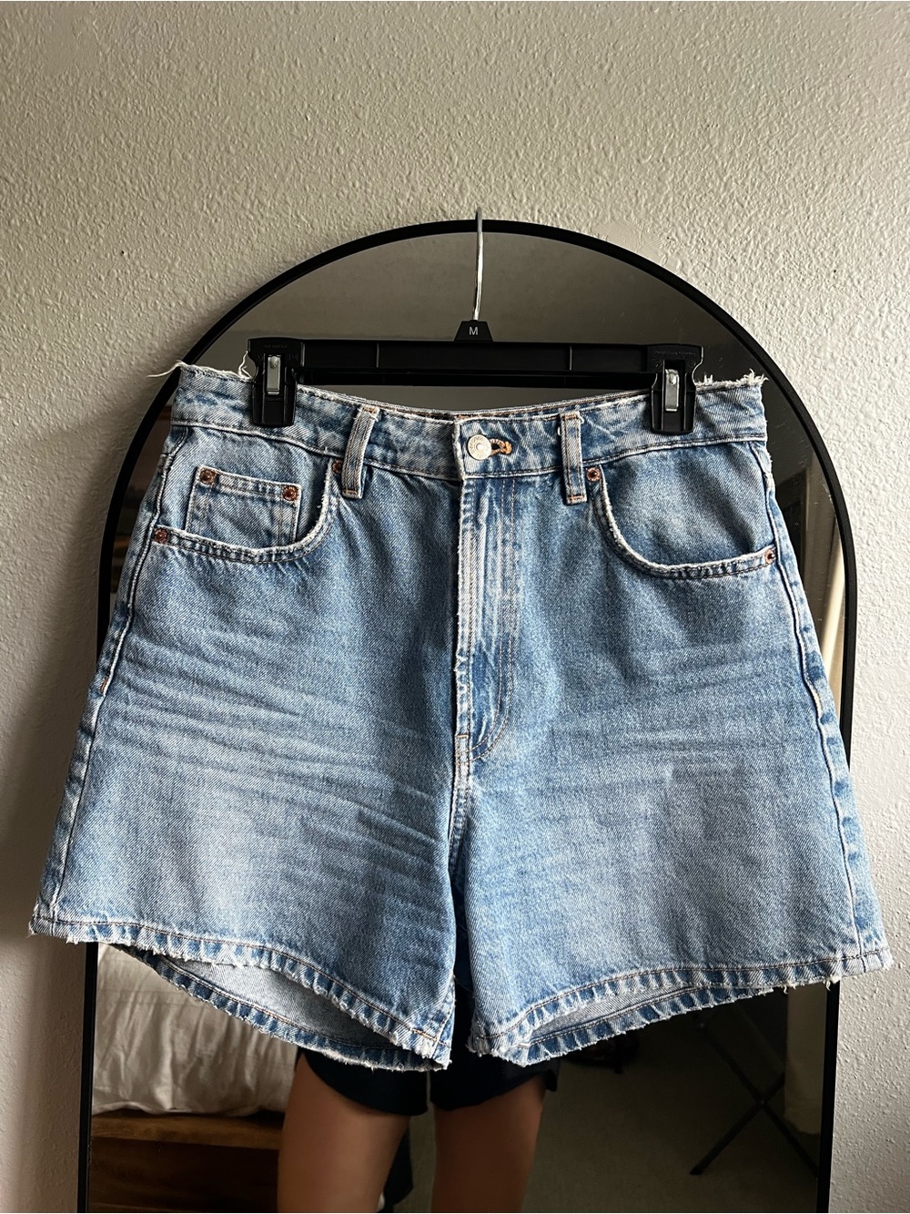 Zara High-Rise Denim Shorts